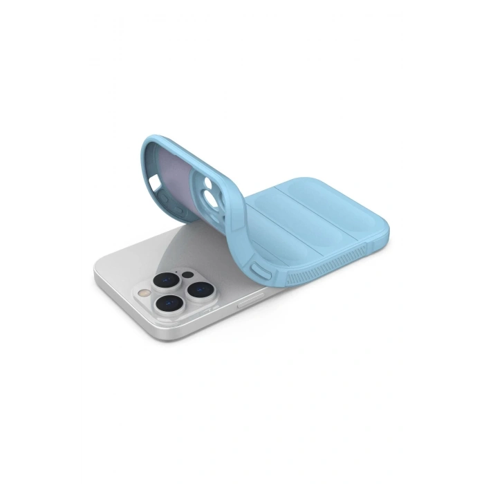 Newface iPhone 14 Pro Kılıf Optimum Silikon - Sky Blue