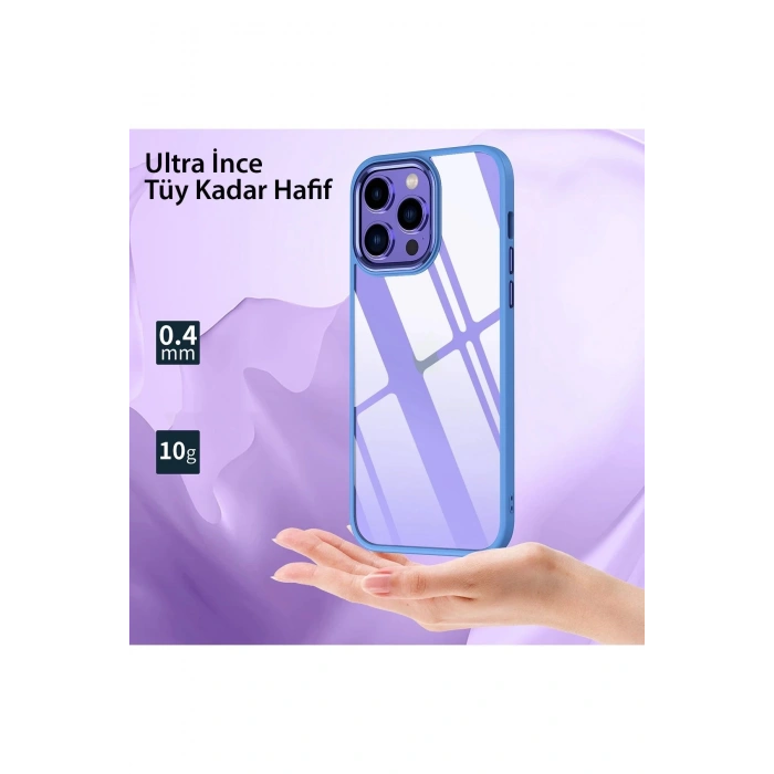 Newface iPhone 14 Pro Kılıf Power Silikon - Lila