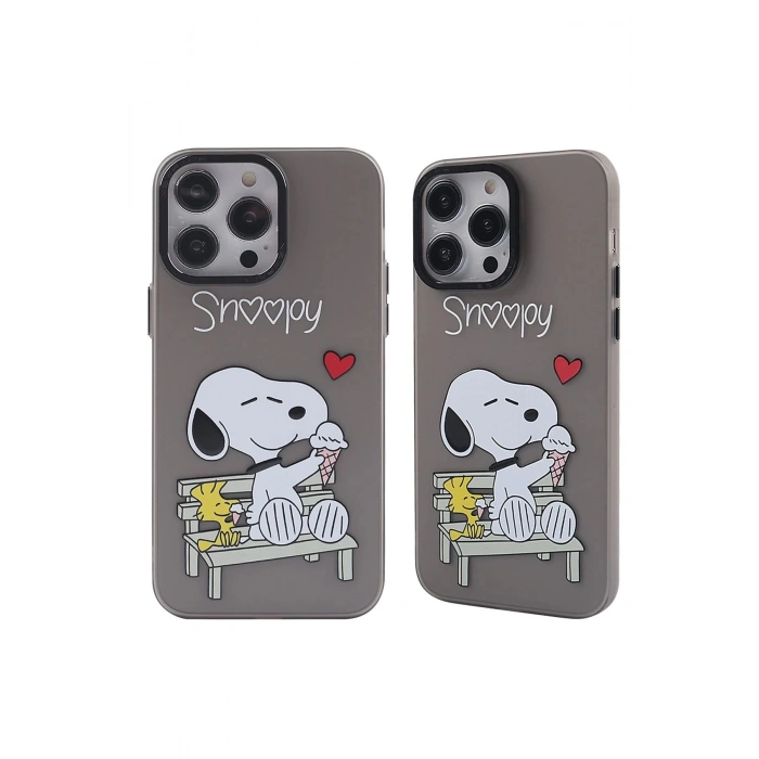 Newface iPhone 14 Pro Kılıf Prada Desenli Kapak - Prada Siyah - 2