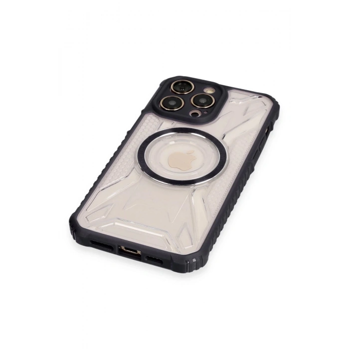 Newface iPhone 14 Pro Kılıf Prag Magneticsafe Kapak - Siyah