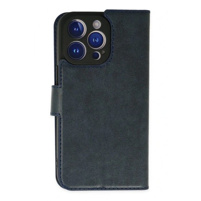 Newface iPhone 14 Pro Kılıf Trend S Plus Kapaklı Kılıf - Lacivert