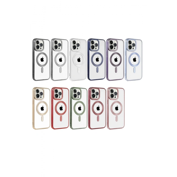 Newface iPhone 14 Pro Max Kılıf Kronos Magsafe Kapak - Rose Gold