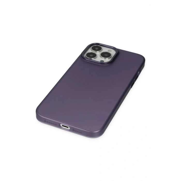 Newface iPhone 14 Pro Max Kılıf Modos Metal Kapak - Mor