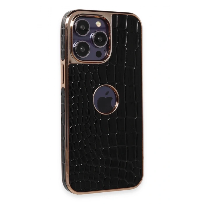 Newface iPhone 14 Pro Max Kılıf Snake Kapak - Siyah