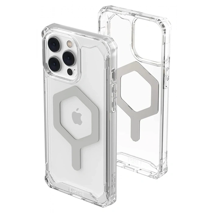 Newface iPhone 14 Pro Max Kılıf Uag Plyo Magneticsafe Silikon - Şeffaf
