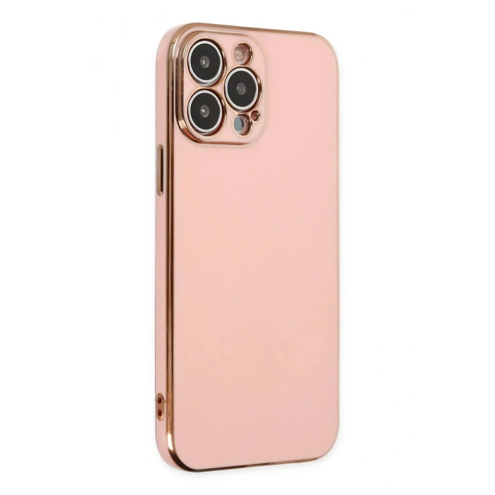 Newface iPhone 14 Pro Max Kılıf Volet Silikon - Pembe