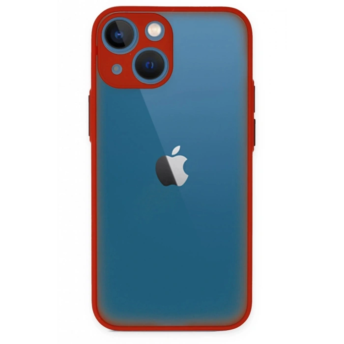 Newface iPhone 15 Kılıf Montreal Silikon Kapak - Kırmızı