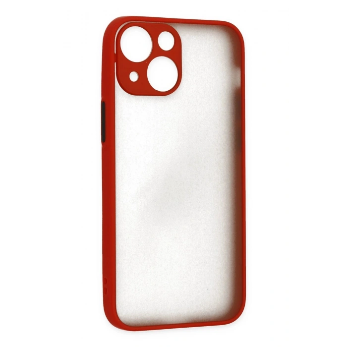 Newface iPhone 15 Kılıf Montreal Silikon Kapak - Kırmızı