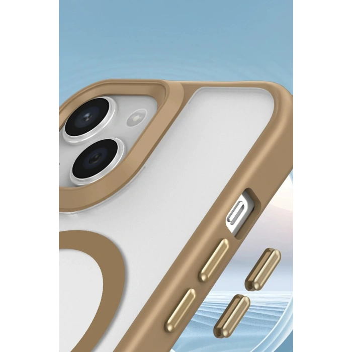 Newface iPhone 15 Plus Kılıf Enka Magsafe Silikon Kılıf - Siyah