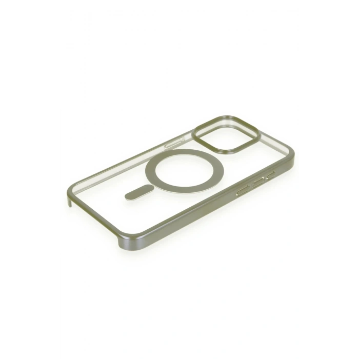 Newface iPhone 15 Pro Kılıf Erozi Magsafe Kapak - Gri