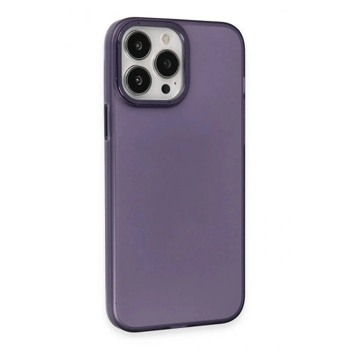 Newface iPhone 15 Pro Kılıf Modos Metal Kapak - Derin Mor