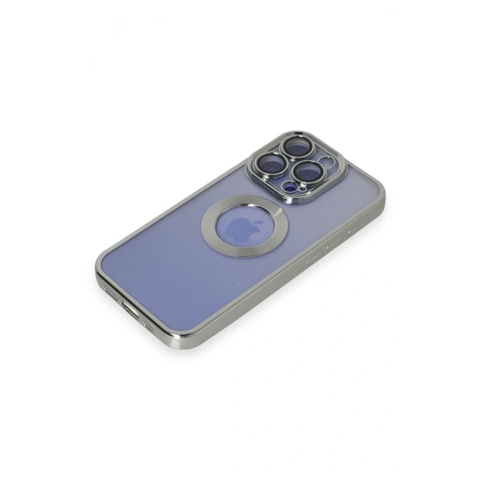 Newface iPhone 15 Pro Kılıf Slot Silikon - Gümüş