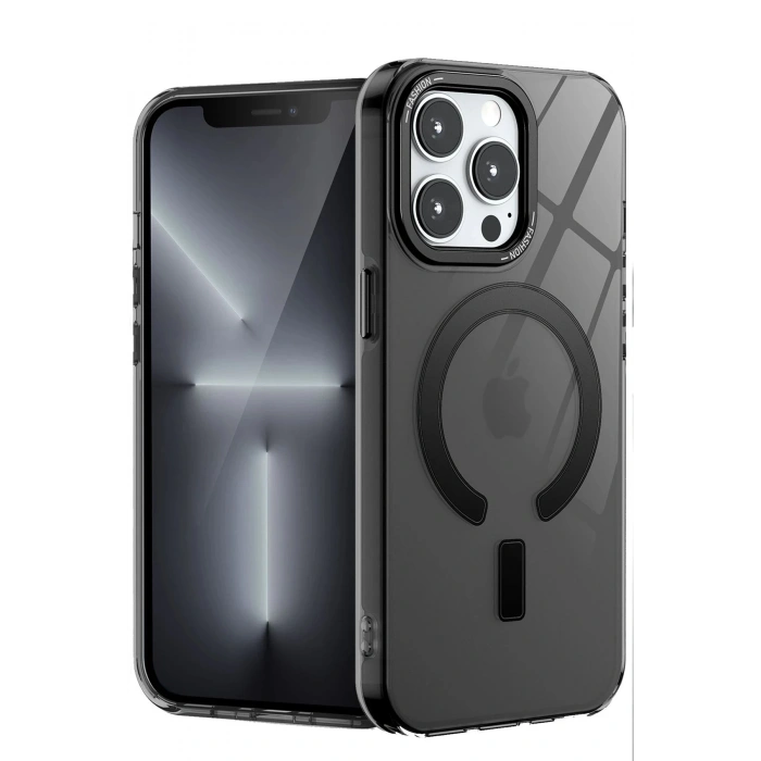 Newface iPhone 15 Pro Kılıf Troy Magsafe Kapak - Siyah