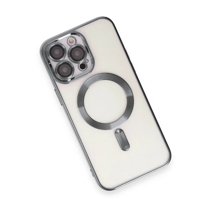 Newface iPhone 15 Pro Max Kılıf Kross Magneticsafe Kapak - Titan Gri