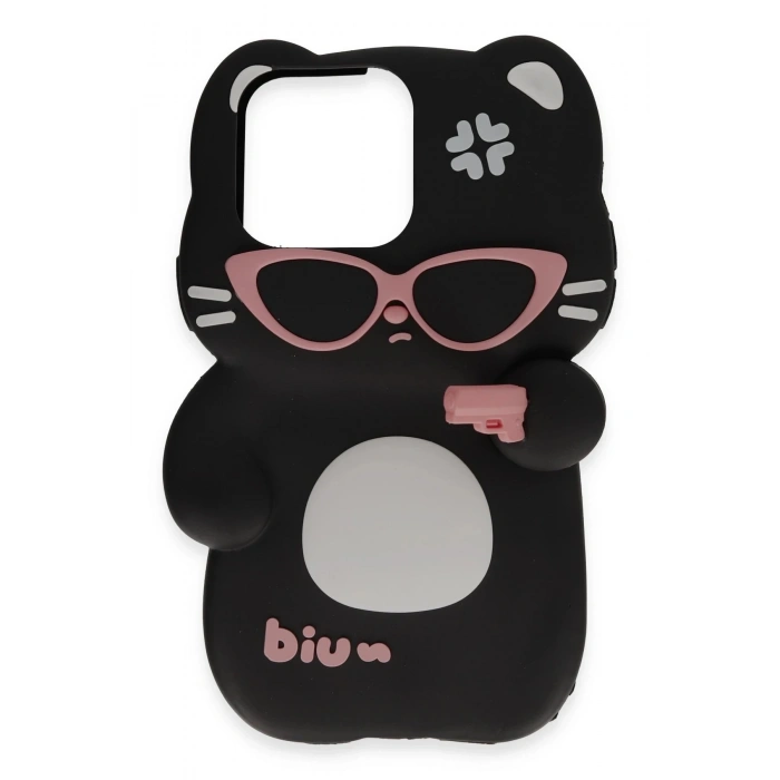 Newface iPhone 15 Pro Max Kılıf Poky Karakter Silikon Kapak - Desen 1