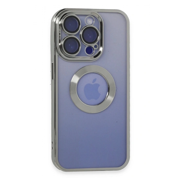 Newface iPhone 15 Pro Max Kılıf Slot Silikon - Gümüş