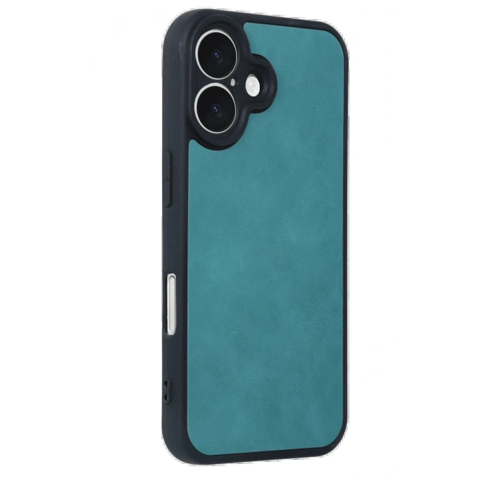 Newface iPhone 16 Kılıf Aras Deri Kapak - Açık Yeşil