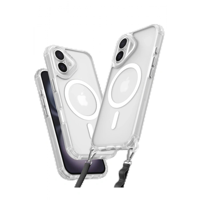 Newface iPhone 16 Kılıf Enka Magsafe Silikon Kılıf - Şeffaf