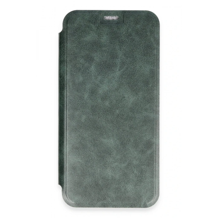 Newface iPhone 16 Kılıf Flip Cover - Koyu Yeşil