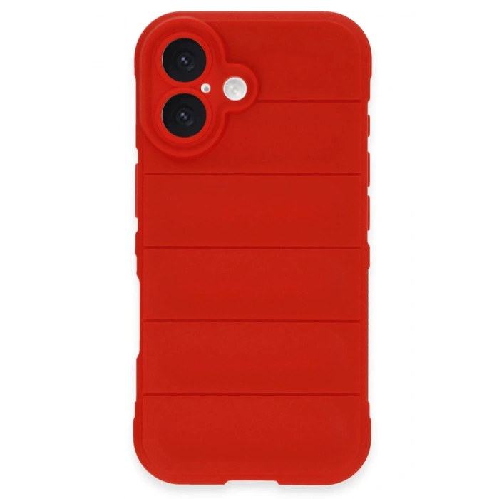 Newface iPhone 16 Kılıf Optimum Silikon - Kırmızı