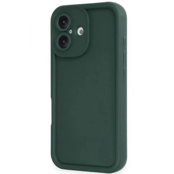 Newface iPhone 16 Kılıf Viera Silikon - Koyu Yeşil