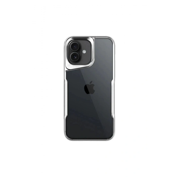 Newface iPhone 16 Plus Kılıf Boyi Silikon Kapak - Gümüş