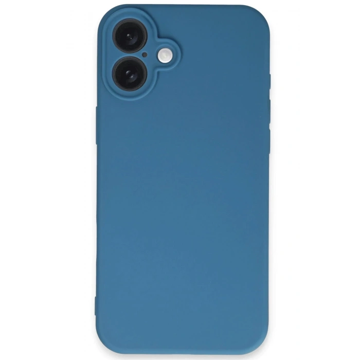 Newface iPhone 16 Plus Kılıf First Silikon - Mavi