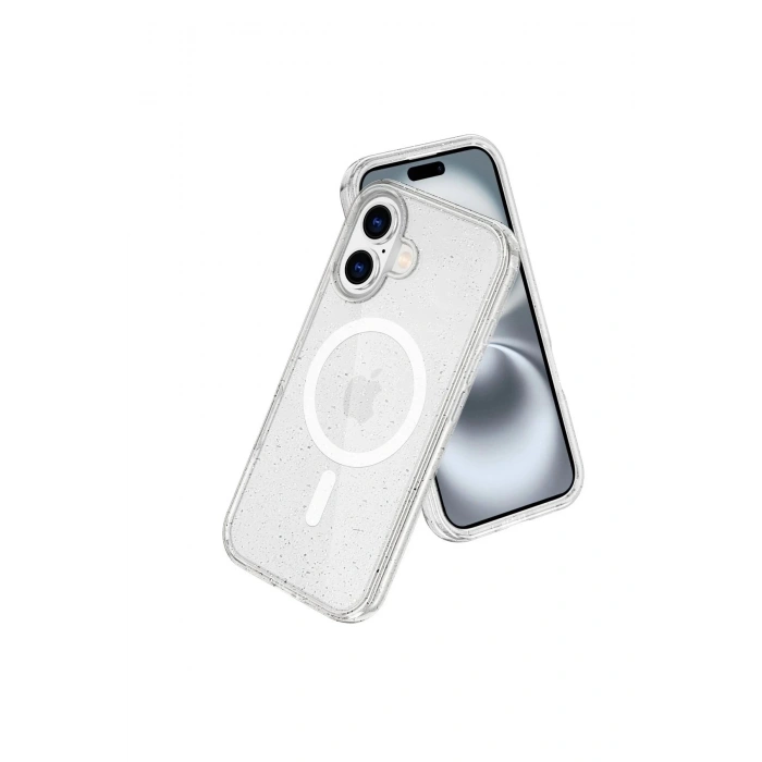 Newface iPhone 16 Plus Kılıf Glow Magsafe Kapak - Şeffaf