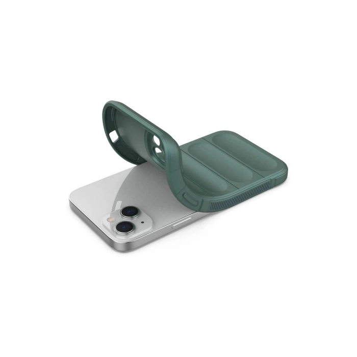 Newface iPhone 16 Plus Kılıf Optimum Silikon - Koyu Yeşil