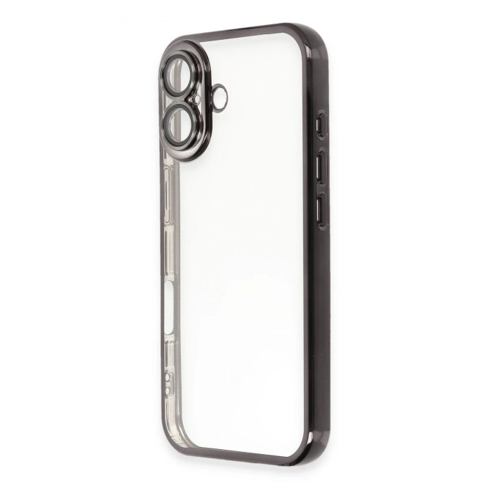Newface iPhone 16 Plus Kılıf Razer Lensli Silikon - Siyah