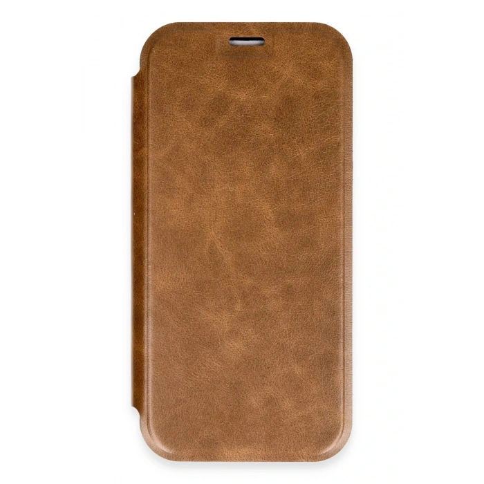 Newface iPhone 16 Pro Kılıf Flip Cover - Taba