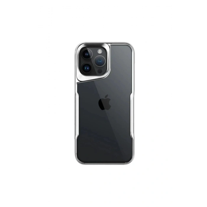 Newface iPhone 16 Pro Max Kılıf Boyi Silikon Kapak - Gümüş