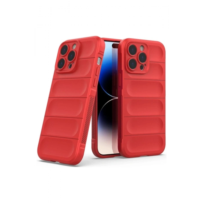 Newface iPhone 16 Pro Max Kılıf Optimum Silikon - Kırmızı