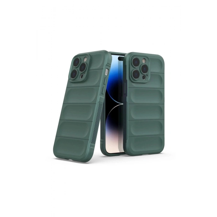 Newface iPhone 16 Pro Max Kılıf Optimum Silikon - Koyu Yeşil