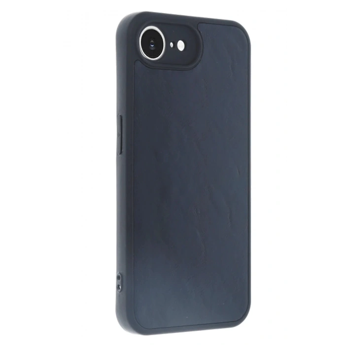 Newface iPhone 16E Kılıf Aras Deri Kapak - Lacivert