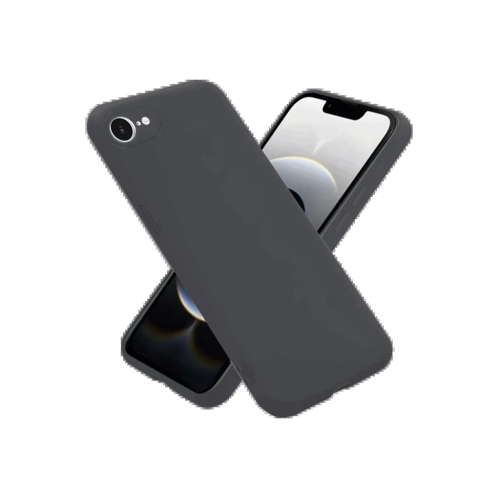 Newface iPhone 16E Kılıf First Silikon - Gri