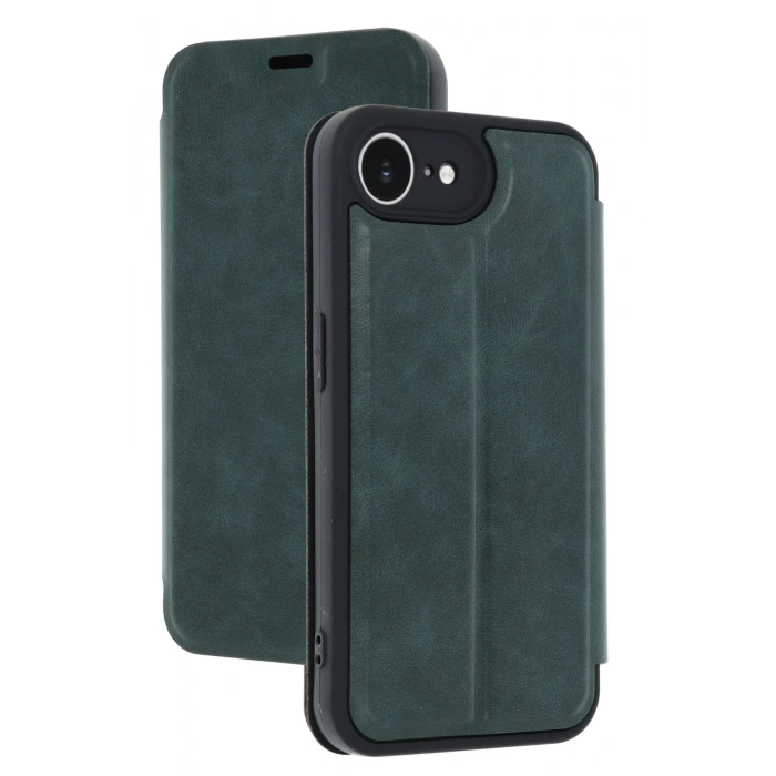 Newface iPhone 16E Kılıf Flip Cover - Koyu Yeşil