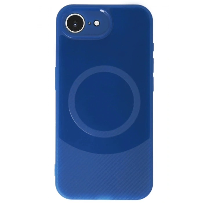 Newface iPhone 16E Kılıf Maya Karbon Kapak - Lacivert