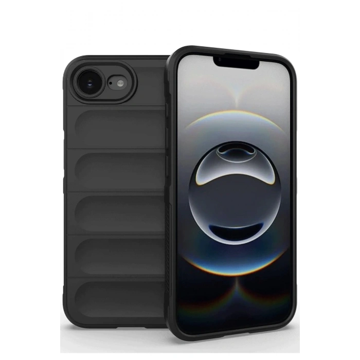 Newface iPhone 16E Kılıf Optimum Silikon - Siyah