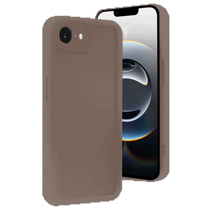 Newface iPhone 16E Kılıf Viera Silikon - Kahverengi