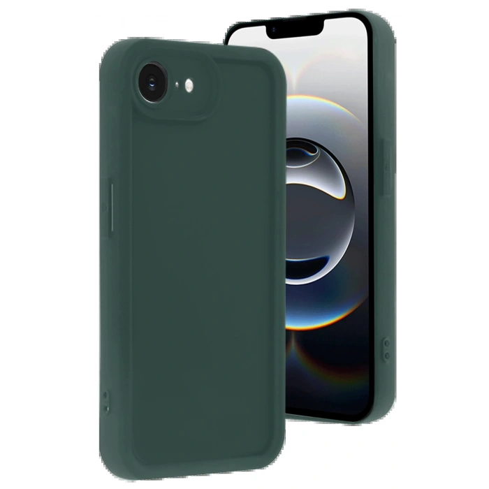 Newface iPhone 16E Kılıf Viera Silikon - Koyu Yeşil