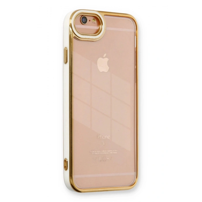 Newface iPhone 6 Kılıf Liva Lens Silikon - Beyaz