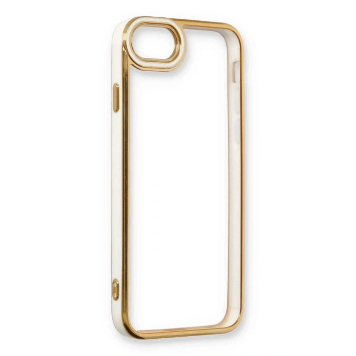 Newface iPhone 6 Kılıf Liva Lens Silikon - Beyaz