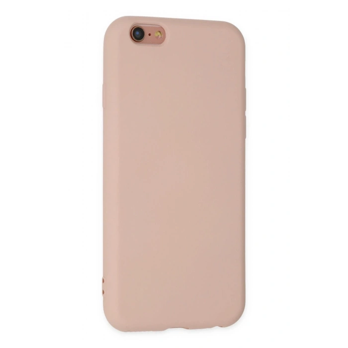 Newface iPhone 6 Kılıf Nano içi Kadife Silikon - Pudra