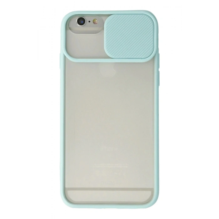 Newface iPhone 6 Kılıf Palm Buzlu Kamera Sürgülü Silikon uaz