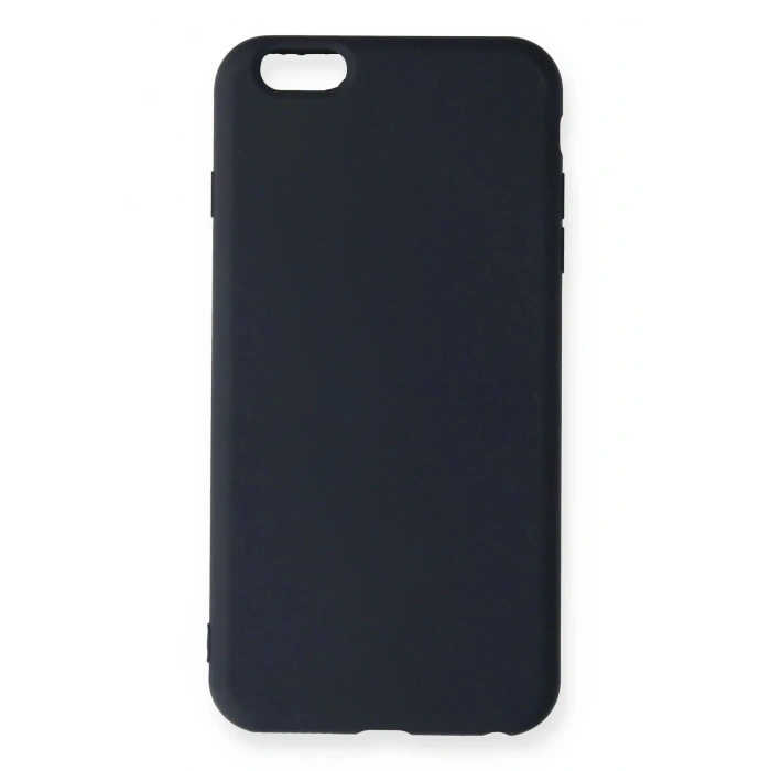 Newface iPhone 6 Plus Kılıf Nano içi Kadife Silikon - Lacivert