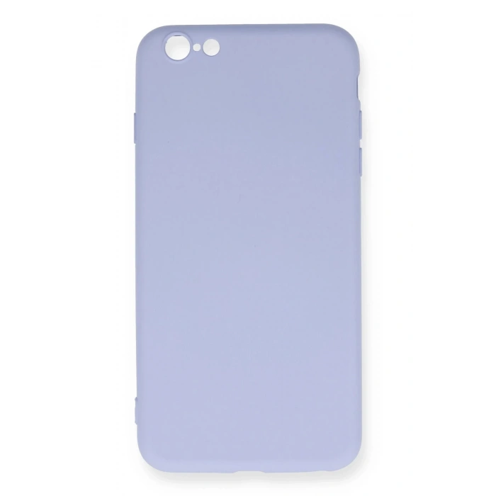 Newface iPhone 6 Plus Kılıf Nano içi Kadife Silikon - Lila