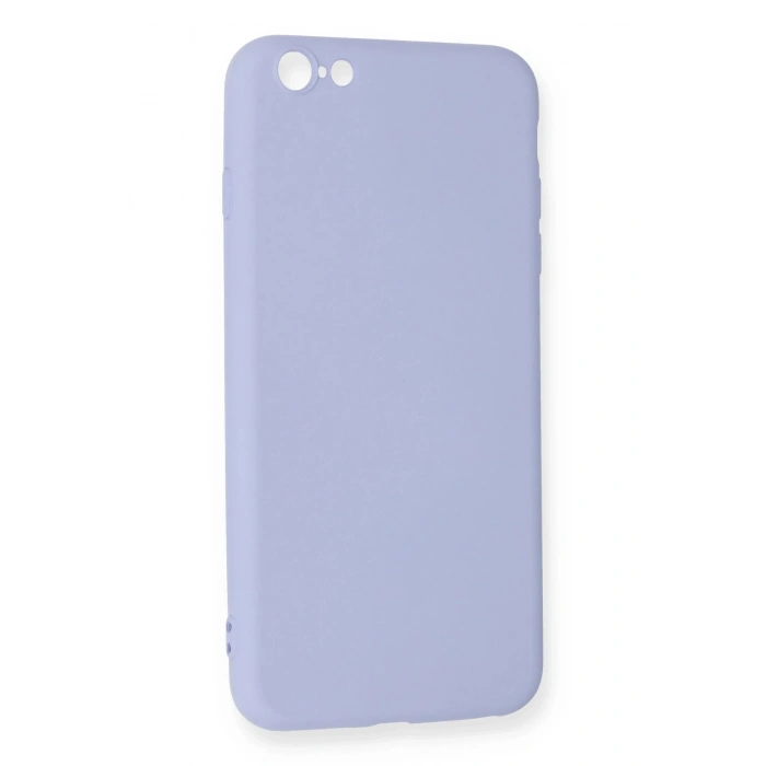 Newface iPhone 6 Plus Kılıf Nano içi Kadife Silikon - Lila