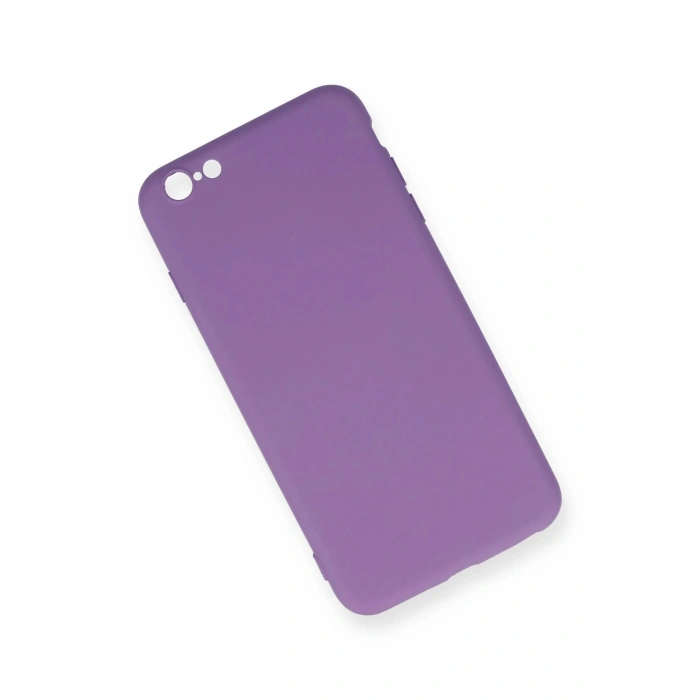 Newface iPhone 6 Plus Kılıf Nano içi Kadife Silikon - Mor