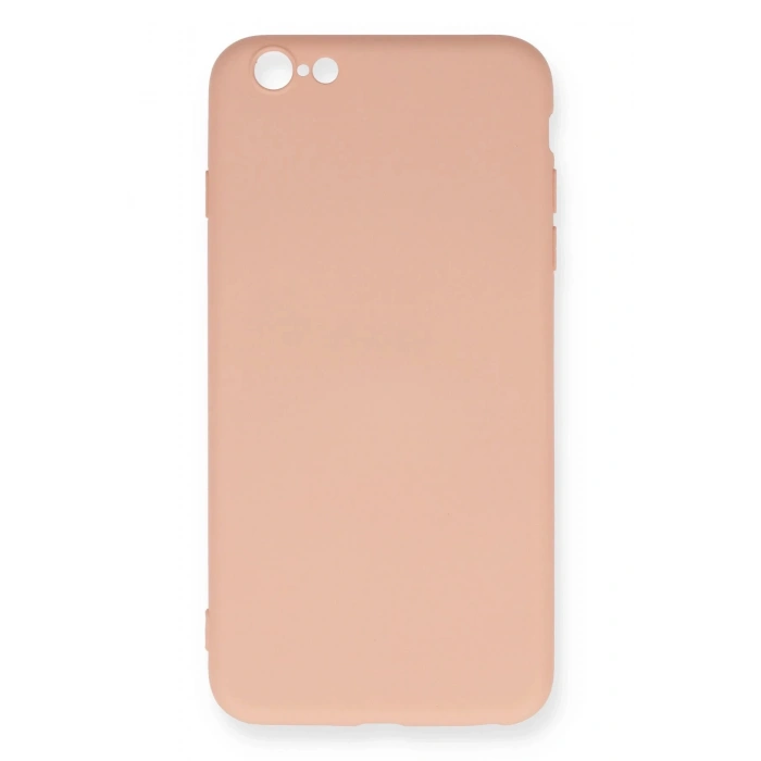 Newface iPhone 6 Plus Kılıf Nano içi Kadife Silikon - Pudra